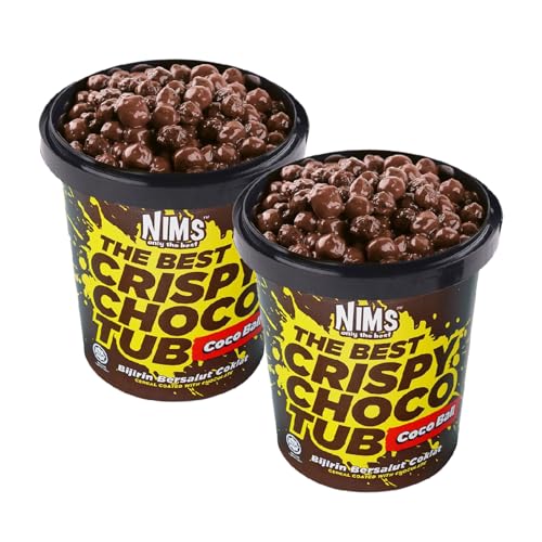 NIMS only the best CRISPY CHOCO TUB -�R�R�{�[��- �`���R�V���A�� �~���N�`���R���[�g �U�N�U�N�H�� �Z�� �Ƃ낯�� �X�i�b�N ASMR �n���[���F�� �e����� �C�O���َq (COCO BALL,250g×2�Z�b�g)