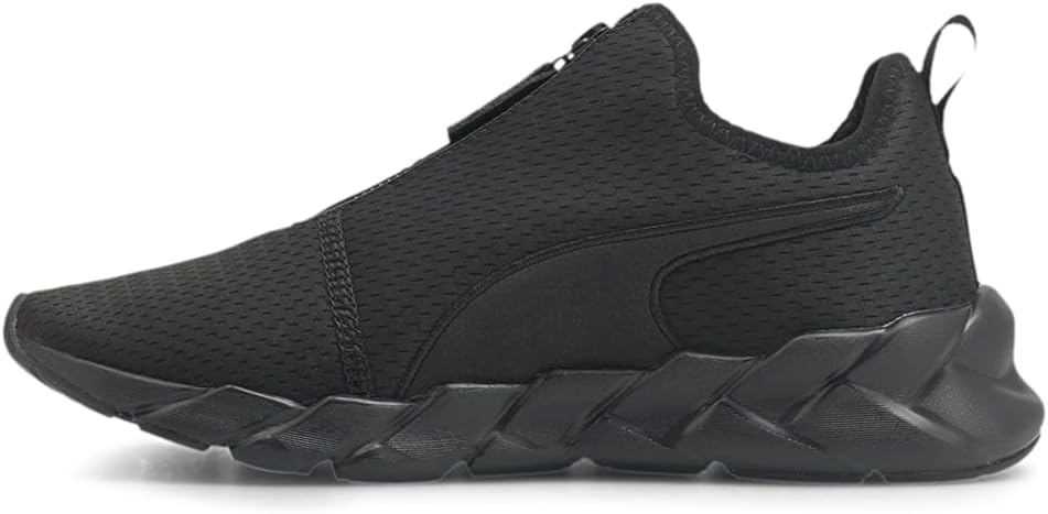 PUMA Womens Weave Zip Slip On Training Sneakers Shoes - Black