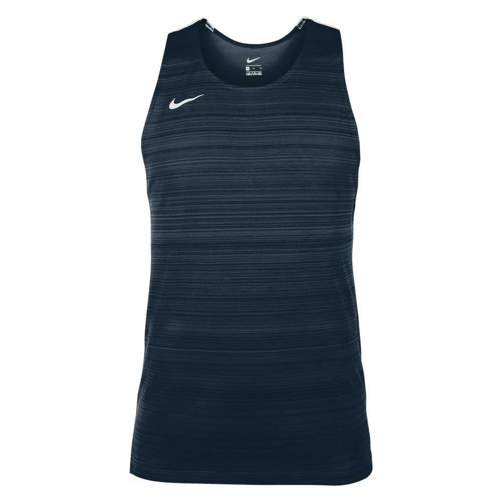 Nike NT0300-451 Mens Nike Stock Dry Miler Singlet Vest Men's Navy Size L