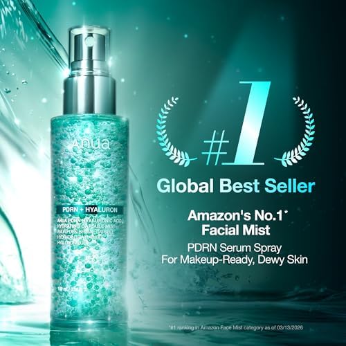 Anua PDRN Collagen Glow Facial Serum Spray, Hydrating Face Mist, Hyaluronic Acid, dewy glass finish, All Skin Types, Instant Plumping Hydration, Firming Care, Korean Skincare, 3.38 fl oz — view 2