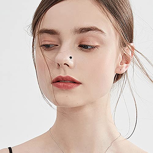 Ironbox 12Pcs 22G Nose Studs For Women Men 925 Sterling Silver Inlaid 3Mm Round Heart Flower Austrian Cubic Zirconia Nose Rings Stud Multicolor Nose Body Piercing Jewelry With Box #TOP3