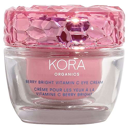 Kora Organics Berry Bright Firming Vitamin C Eye Cream | Hydrate & Strengthen | Certified Organic | Cruelty Free | Refillable | 0.50 Fl Oz #TOP13