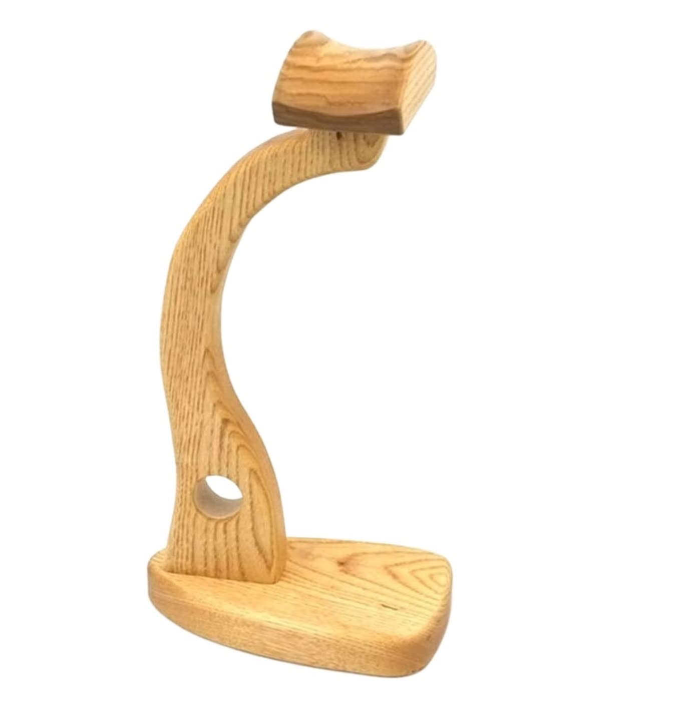 Gancio for cuffie Supporto for cuffie Supporto for cuffie Supporto for cuffie in legno Staffa for display creativo Supporto for cuffie Supporto for cuffie salvaspazio for scrivania (Colore: faggio, di