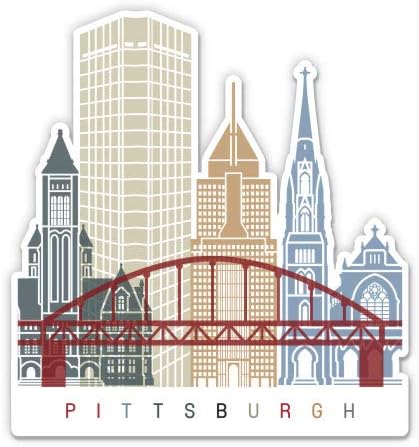 University Of Pittsburgh Sticker Decal - Vinyl Laptop, Car, Water Bottle Decal - Officially Licensed - View #5