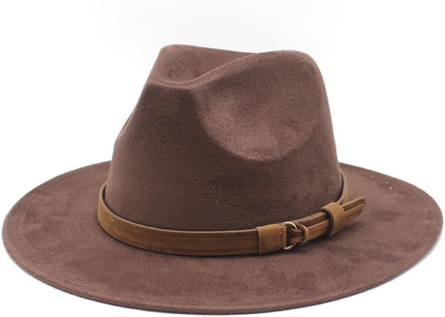 Western Cowboy Hat with Leather Band, Black, Wide Brim, Classic Style, Adjustable Fit, Longhorn Concho Accent