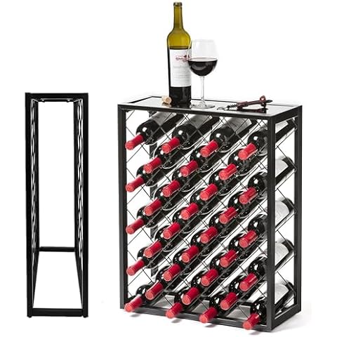 UR CHOICE 32 Bottle Wine Rack with Tabletop Cover