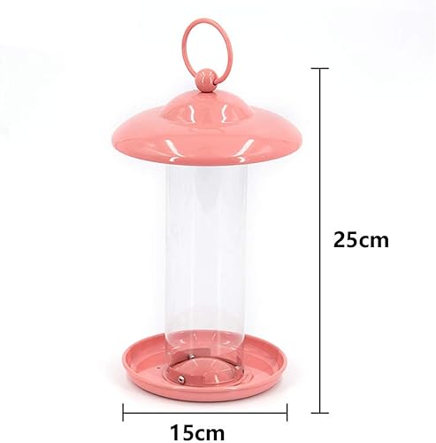Miniatura 2 de Comedero para pájaros Rainproof Metal Bird Feeder Balcony Villa Outdoor Hanging Feeder to Bird Lovers