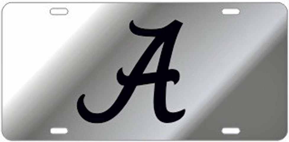 Alabama Crimson Tide Mirror"A" Laser Cut License Plate