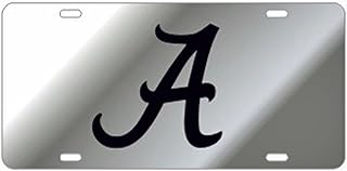 Alabama Crimson Tide Mirror"A" Laser Cut License Plate