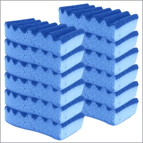 Image of LOLA All Purpose Scrub Sponge, 12 Pack, Made in USA Scrub Sponge- Superior Technology, Non-Scratch, Long Lasting - Dishes, Mugs, Non-Stick Cookware