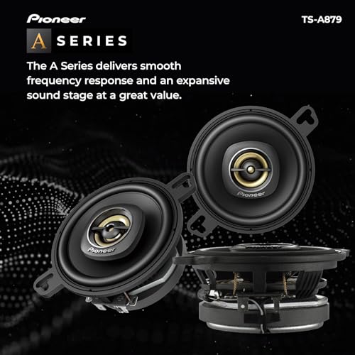 Pioneer TS-A879 A Series 3-1/2” 2-Way, 450 W Max Power, 25mm Tweeter – Coaxial Speaker (Pair) by PIONEER - Image 2