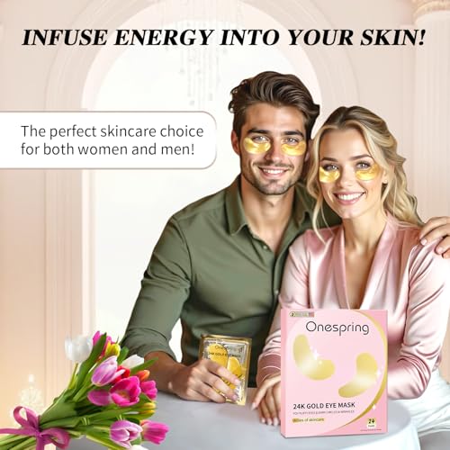 image for Onespring Under Eye Patches (24 Pairs) - Stocking Stuffers, Gifts for 