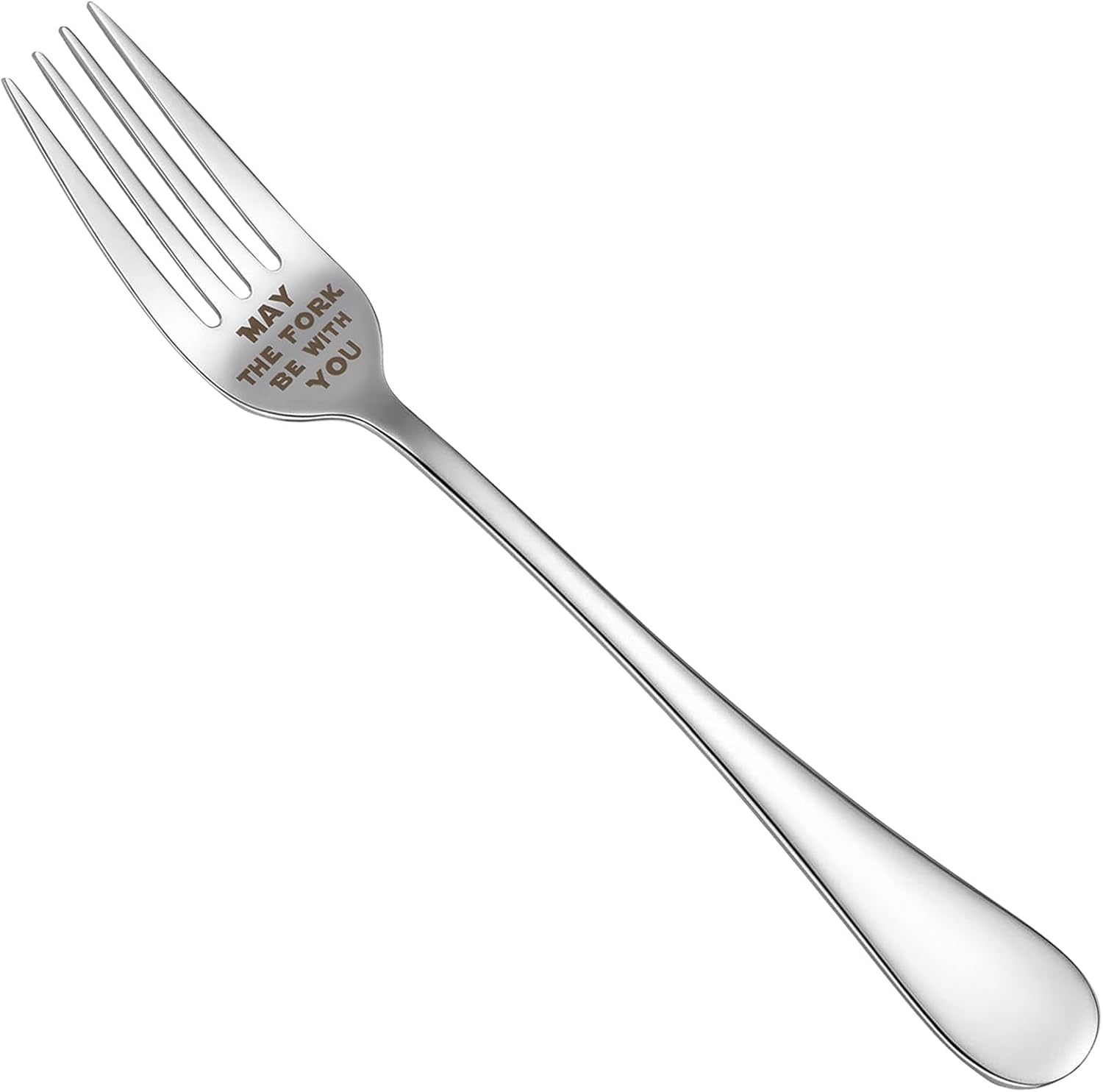 May The Fork Be with You, Star Wars Gifts for Men Laser Engraved Stainless Steel Fork Ideal for Movie Enthusiasts and Memorabilia Collectors