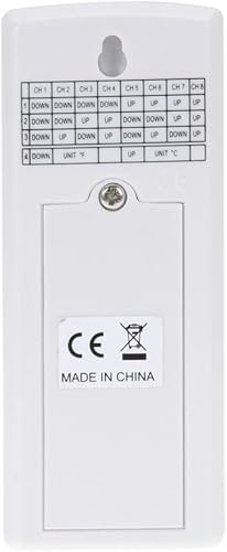 Vista 2 de Termohigrómetro inalámbrico Ambient Weather WS-10-X4 para interiores o exteriores, con 8 canales y 4 sensores remotos