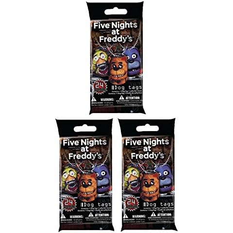 Officially Licensed Five Nights At Freddy's Dog Tags Necklace Mystery Pack 3-Pack "Contains 3 Random Dog Tag Necklaces" Cover