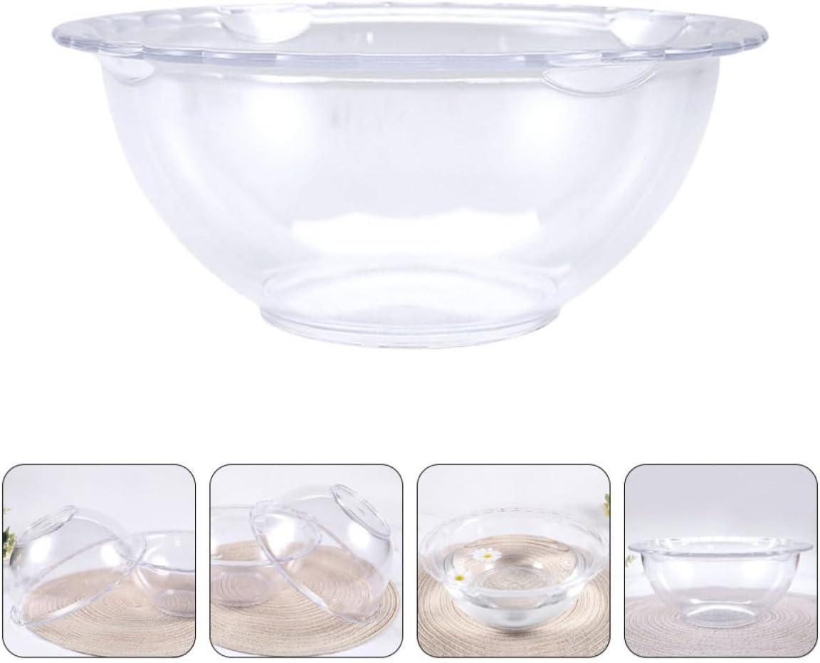 Wash Basin with Lace Edge Pp Small Face Washing Basin | Beauty Salon and Dormitory Use, Smooth Surface, Wear Resistant Build, Easy to Clean and Place