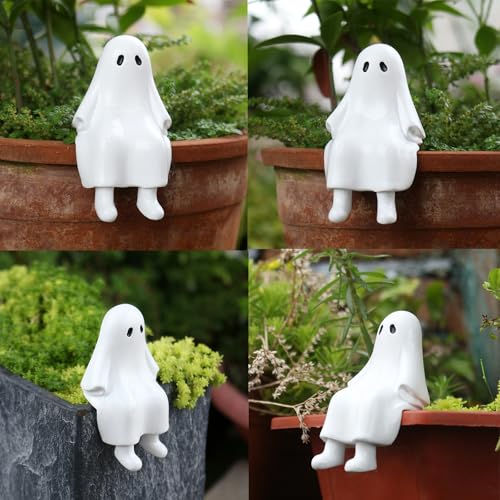Figurita decorativa fantasma para jardín y macetas miniatura 2