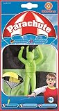 GÜNTHER FLUGSPIELE - 1171 - Fallschirmspiel Parachute, ca. Ø 46 cm, Fallschirmspringer Spielzeug zum werfen, für Kinder ab 4 Jahren, mit Mini