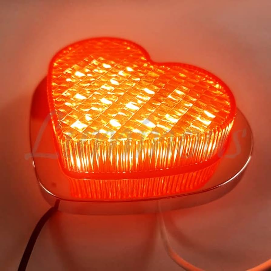 Amazon.co.jp: ハート型 赤 暴走ランプ ホタルランプ LED