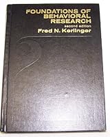 Foundations of Behavioral Research 2nd Second Edition B002MZUQGY Book Cover