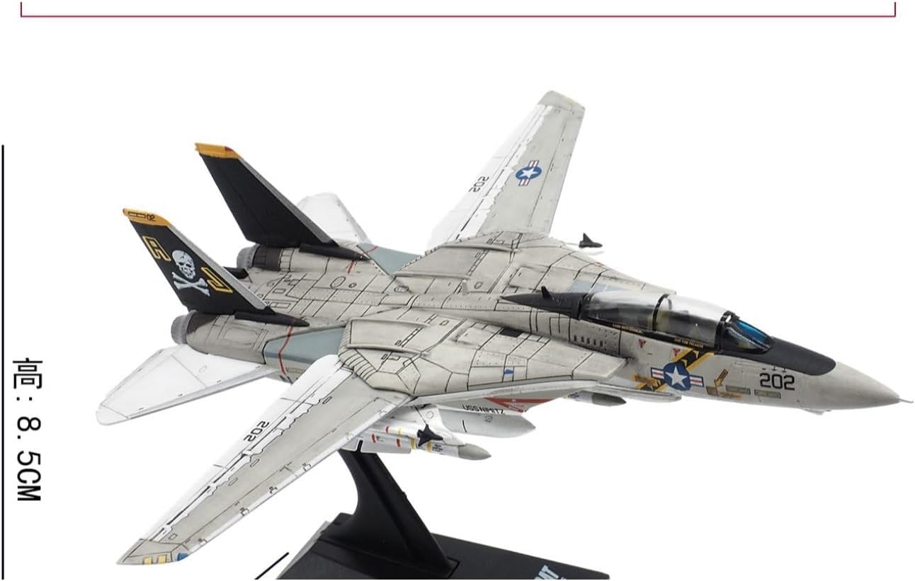 1：48 for VF-84 F-14 Diecast Scale Alloy Simulation Fighter Model Collection Souvenir Display Hobby Playgame Kit