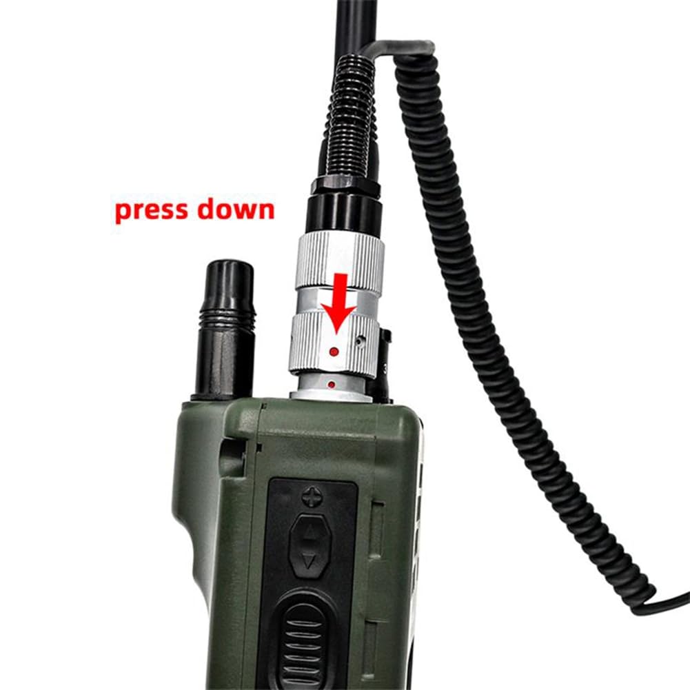 Micrófono de Mano con Altavoz y Radio de 6 Pines H-250 para PRC-152 y PRC-148