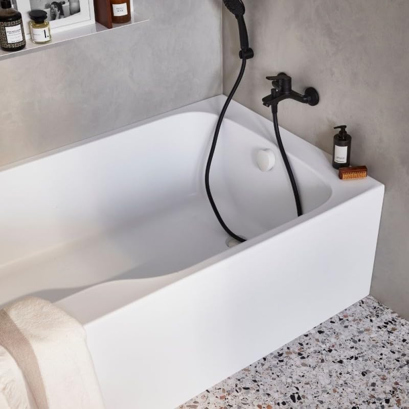 Baignoire bain douche JACOB DELAFON Malice antidérapante, version droite 170x90 cm Blanc mat