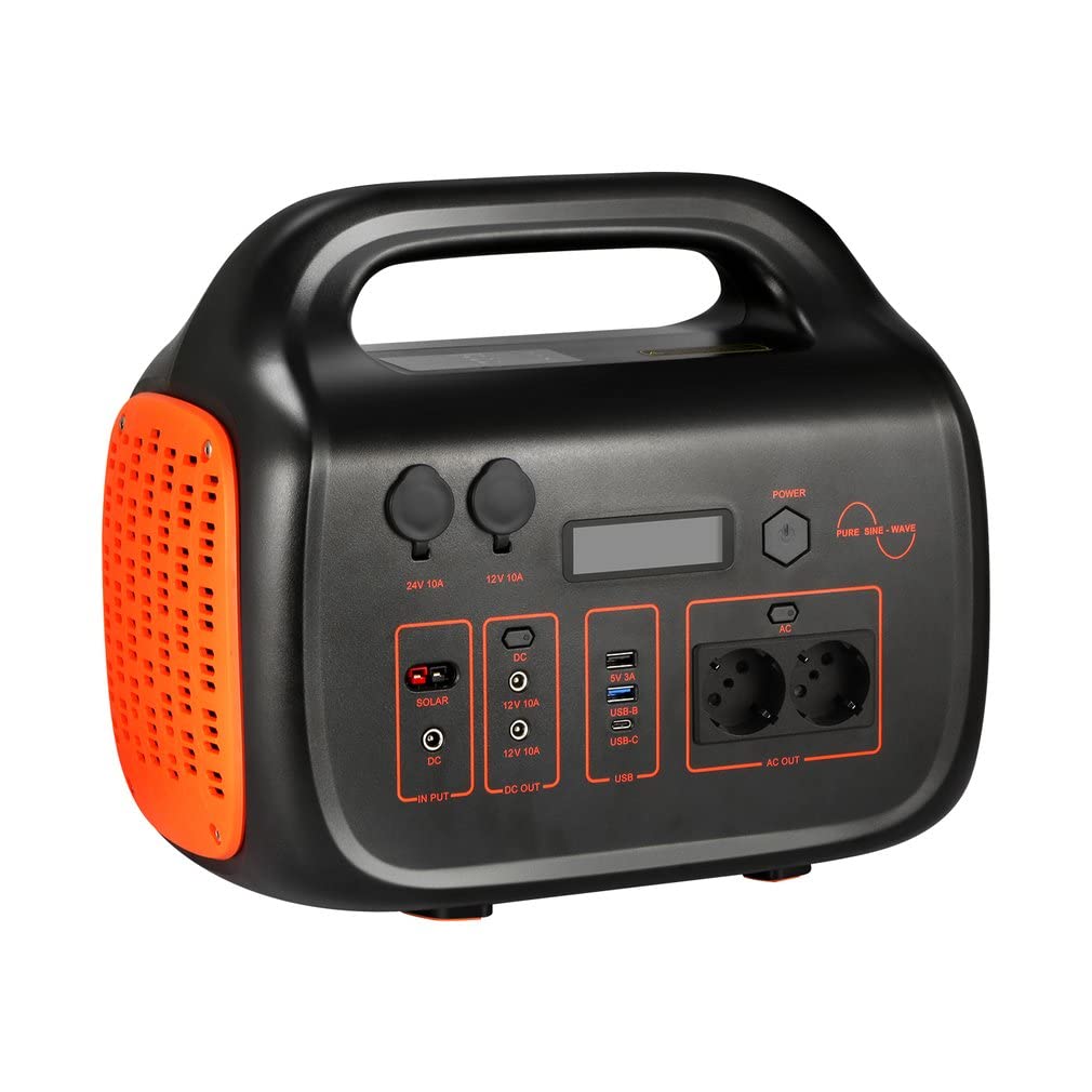Generador solar 1000WH Estación de energía portátil 230V/1048W Fuente de alimentación móvil con pantalla LCD para vehículos recreativos, viajes en automóvil, actividades al aire libre como campame