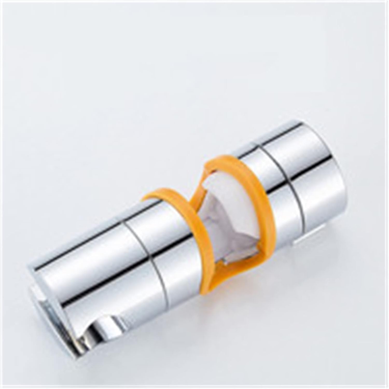Universal 18-25MM O.D. Adjustable Hand Shower Rail Head Bracket Holder for Slide Bar Slider Clamp Bathroom ABS Chrome Plated Shower Installation Bracket(Orange)