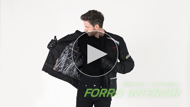 Chaqueta De Moto ARISTA BLACK AVENTURA - Impermeable, Con Protecciones CE, Forro Térmico Extraíble, Tallas Disponibles