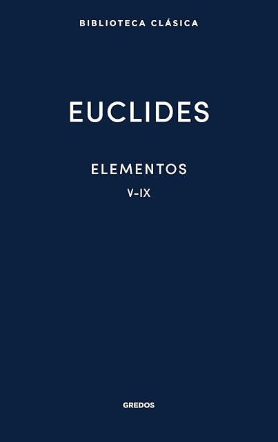 Portada de Elementos V-IX