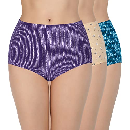 Image of Amante Inner Elastic Cotton Full Brief Panty Pack- Pack of 3