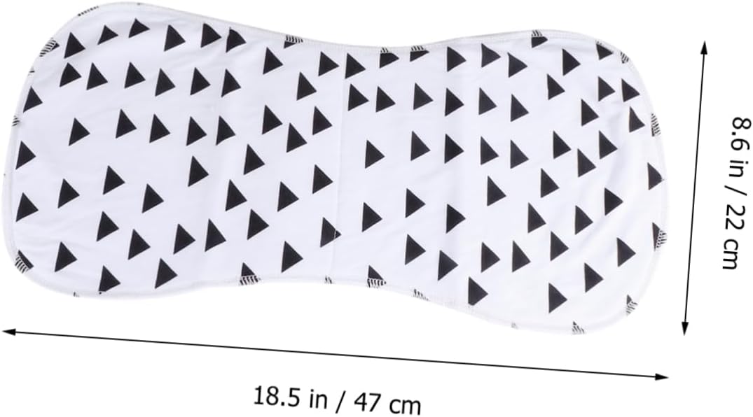 ORFOFE 1pc Three-Layer Burp Cloths Absorbent Spit up Rags Triangle Pattern Lightweight and Safe for Newborns Random Styles for Feeding and Burping