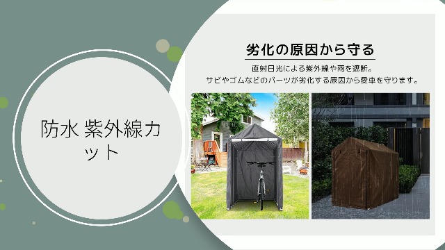 Amazon | BNSPLY サイクルハウス 幅99㎝ 最大3台収納 バイクガレージ
