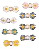 Thapncow 8 Piecès Boutons Jeans Clipsable, Serrage Instantané des Boutons, Serre-Taille Aj...