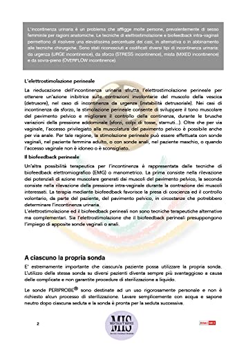 med italia service - a2stw rektale an-Aale Sonde für Elektrostimulatoren zur Rehabilitation des Beckens - nickelfrei