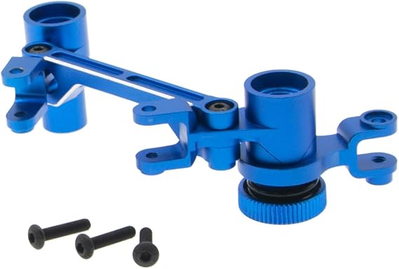 Steering Servo Saver Set Compatible with 1/7 Traxxas UDR Parts for Unlimited Desert Racer 85086-4 8256 8543 Upgrade Alloy(Dark Blue)