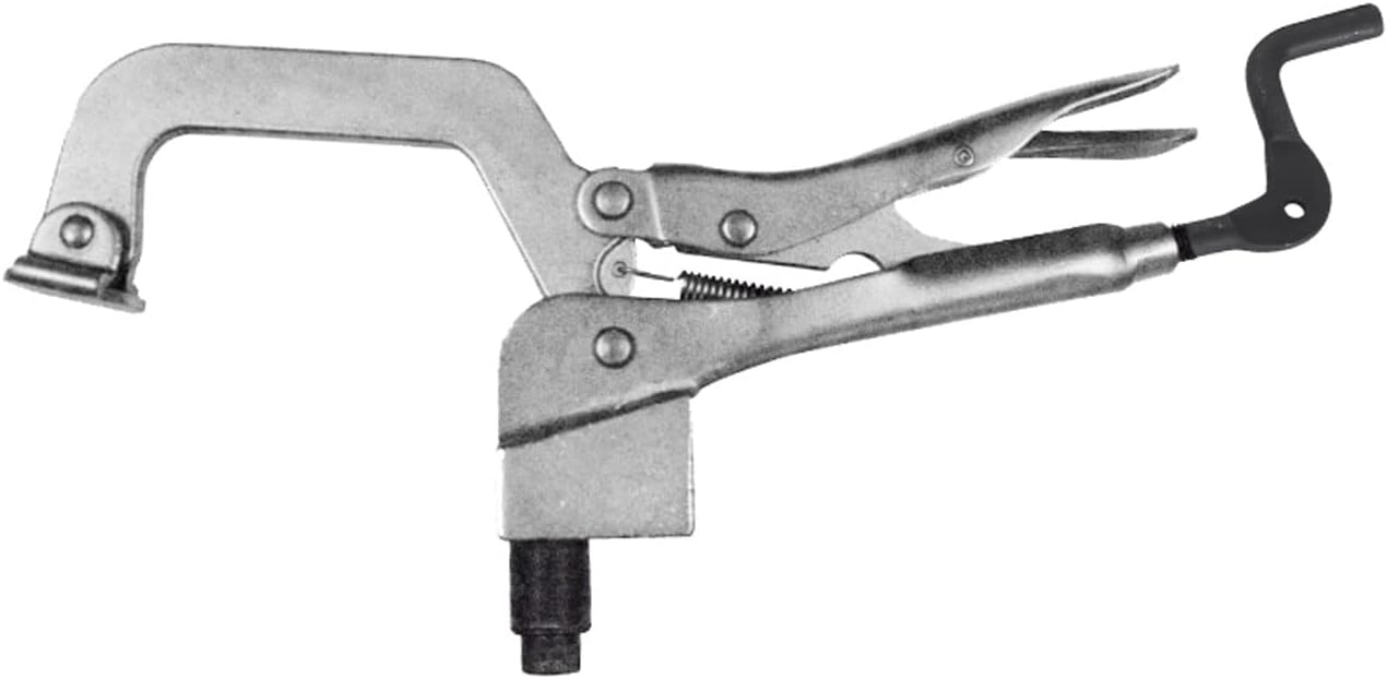 BuildPro Inserta Pliers, ∅5/8" Insert, 3" Throat Depth, 4" Opening, Table Mounted Clamp, Rear Crank Handle, For BuildPro Welding Tables, PTT634K