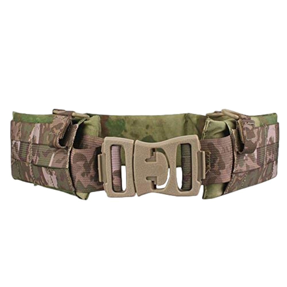 H World Shopping Tactical Molle Waist Padded Patrol Battle Belt Military Hunting A-TACS FG