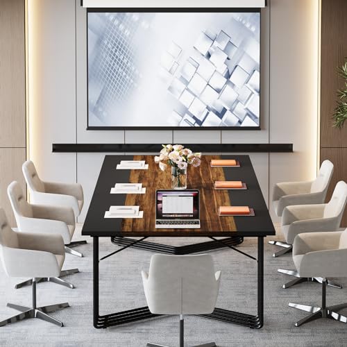 image for Tribesigns 78.74-Inch Conference Table, 6.56 ft 2 Person Desk Home Off