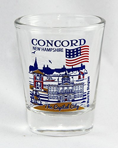 Concord New Hampshire Great American Cities Collection Shot Glass