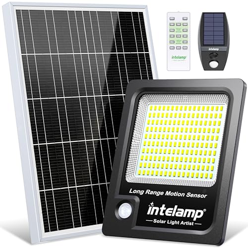 Intelamp Foco LED Solar Exterior 2000LM