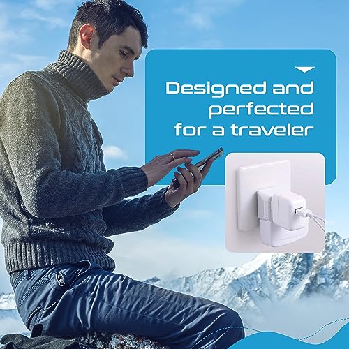 Image of Switzerland Travel Adapter Plug by Ceptics with Dual USA Input - Power - Type J (3 Pack) - Ultra Compact - Safe Grounded Perfect for Cell Phones, Laptops, Camera Chargers and More (CT-11A)