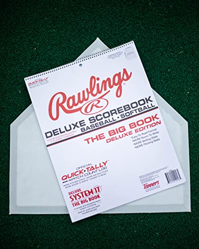 Rawlings Deluxe System-17 Baseball Scorebook, BLK, 24 Games (17SBDLX) - image 2