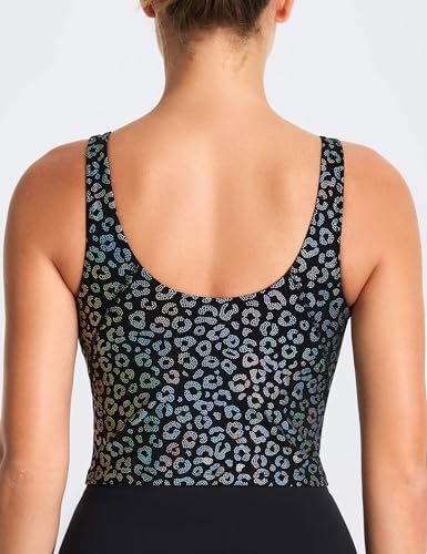 Image of THE GYM PEOPLE Womens' Sports Bra Longline Wirefree Padded with Medium Support