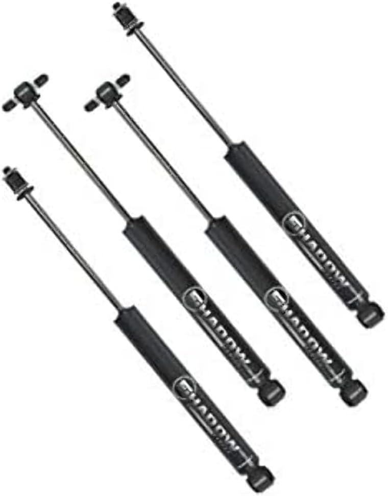 SUPERLIFT RealTruck SUSPENSION Lift Kit Shock Box for Jeep Wrangler JK | Front & Rear Shadow Series Shocks | 84016 | Fits 2007-2018 Jeep Wrangler JK 2 Door & 4 Door with 2.5-4" Lift