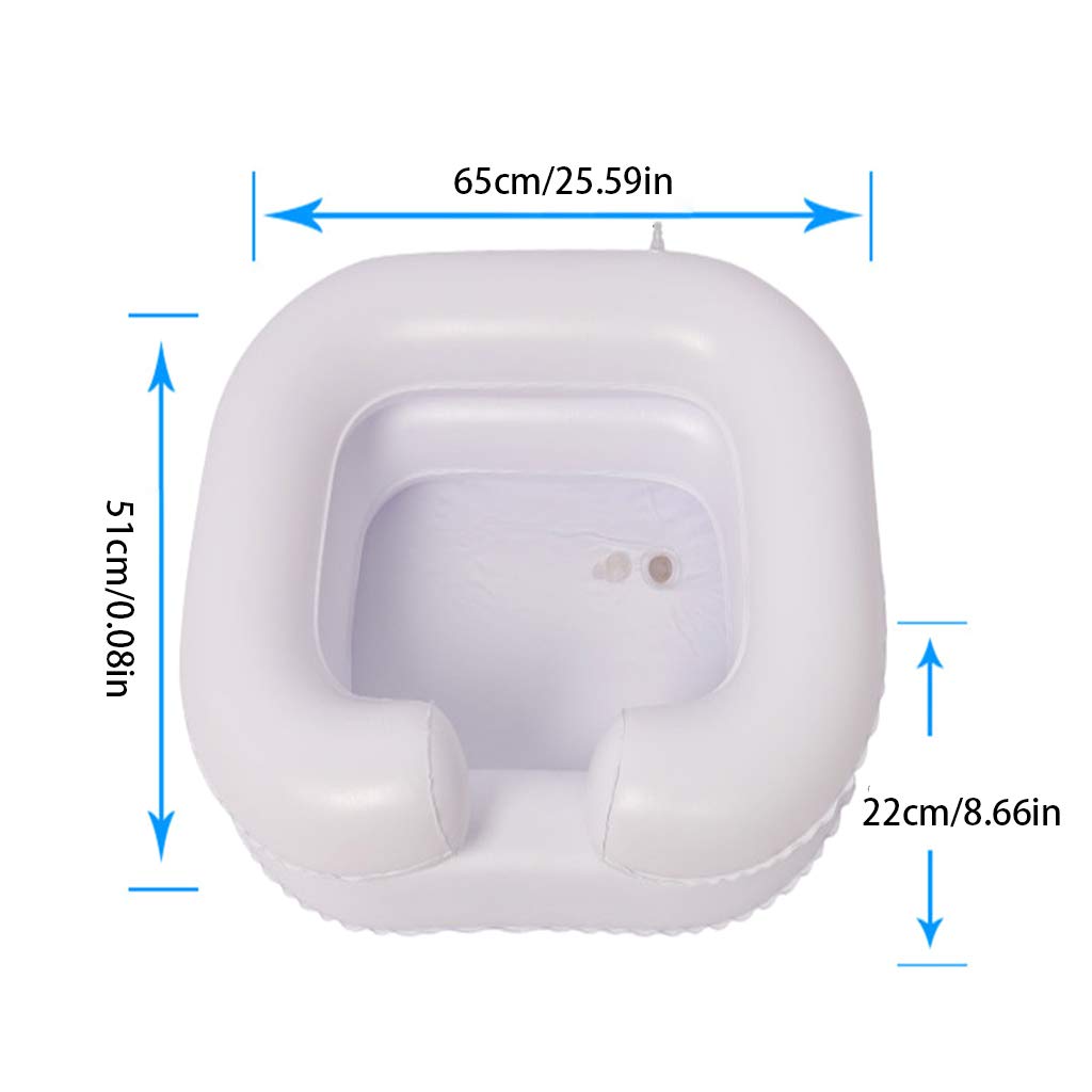 Inflatable Shampoo Basin for Bedside Portable Shampoo Bowl Hair Washing Tray