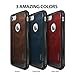 Ringke Flex S Compatible with iPhone 7 Phone Case Coated Textured Leather Style Flexible TPU Advanced Shock Protection Durable Sophisticated Rustic Stylish Case for iPhone7 - Deep Blue