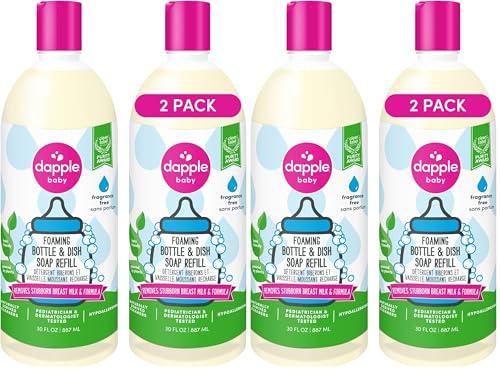 Image of Dapple Baby Foaming Dish Soap, Refill, Unscented, 30oz (2 Units) (Pack of 2)