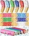 Shyyween 12 Pcs Ice Cream Drip Baseball Arm Sleeve and Baseball Drip Cooling Towel, Compression Sun Protection Arm Sleeve and Cooling Rag for Summer Sport Team Gift Season Rewards Party Favors
